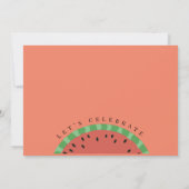 メロンキッズ初誕生日に1人 招待状 (裏面)