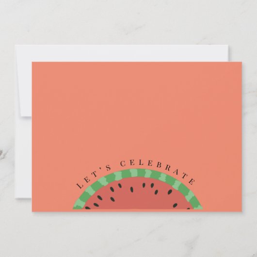 メロンキッズ初誕生日に1人 招待状 (裏面)