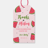 メロンキュート ワン・イン・ア・メロン 1歳の赤ちゃんの誕生日 ギフトタグ (裏面)