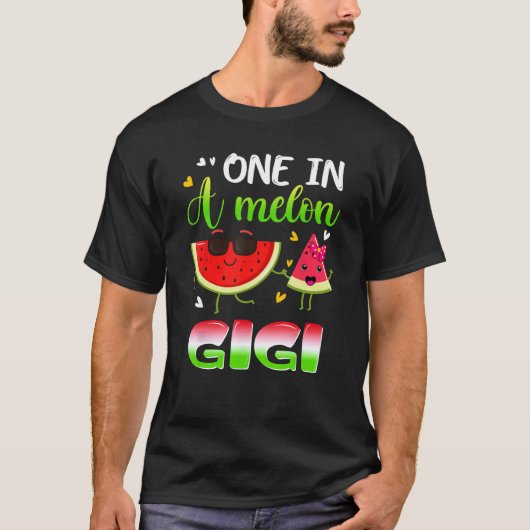 メロンギギスイカの夏の家族の試合に1つ Tシャツ (正面)