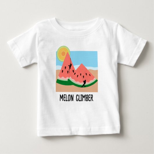 メロンクライマーベビーTシャツ ベビーTシャツ (正面)