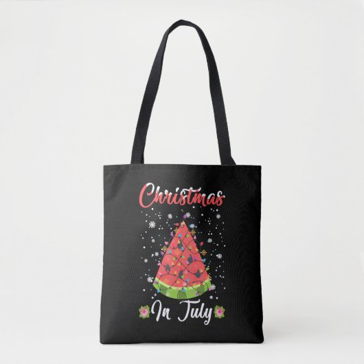 メロンクリスマスツリー7月の夏のクリスマス トートバッグ (正面)