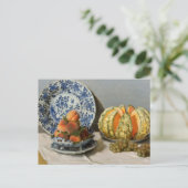 メロンクロードモネとの静物詩 ポストカード (スタンド正面)