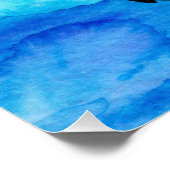 メロンコルギの水彩色の1つ ポスター (コーナー)