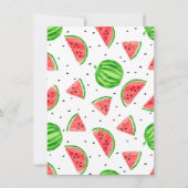 メロンサンキューカードの1つ – 赤 招待状 (裏面)