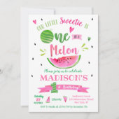 メロンスイカ誕生日招待状 招待状 (正面)