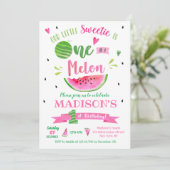 メロンスイカ誕生日招待状 招待状 (スタンド正面)