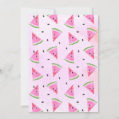 メロンスイカ誕生日招待状 招待状 (裏面)