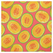 メロンスライス水彩パターン ファブリック (見本)