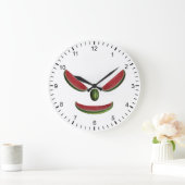 メロンズ顔 ラージ壁時計 (ホーム)