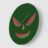 メロンズ顔 ラージ壁時計 (傾斜)