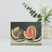 「メロンズ」アートのはがき ポストカード (スタンド正面)