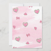 メロンテーマ誕生日招待状 招待状 (裏面)