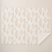 メロンドリームタイムウォーターカラークラウドシェルパブランケット シェルパブランケット (正面(横))