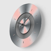 メロンハイライトモノクロ ラージ壁時計 (傾斜)