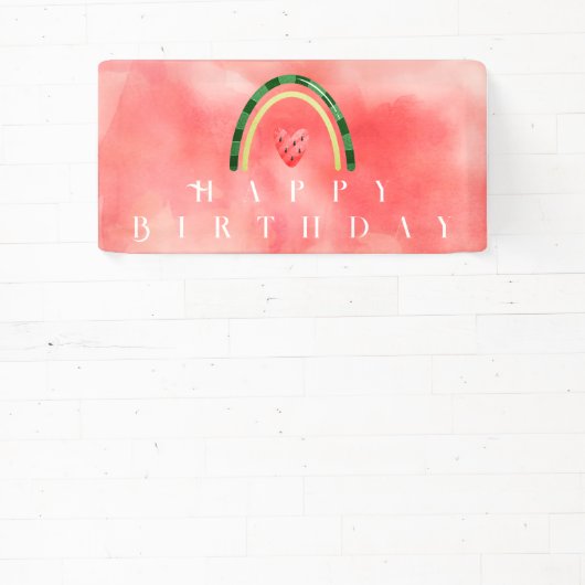 メロンハートスイカ誕生日 横断幕 (インサイチュ)