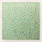 メロンパターン ガラスコースター (正面)