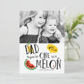 メロンパパの父の日のカードに1枚 招待状 (スタンド正面)