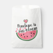 メロンパーソナライズされた誕生日に入った人 フェイバーバッグ (正面)