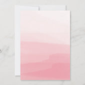 メロンピンクのスイカに1つ1歳の誕生日パーティー 招待状 (裏面)