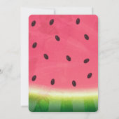 メロンファースト誕生日でピンクワン 招待状 (裏面)