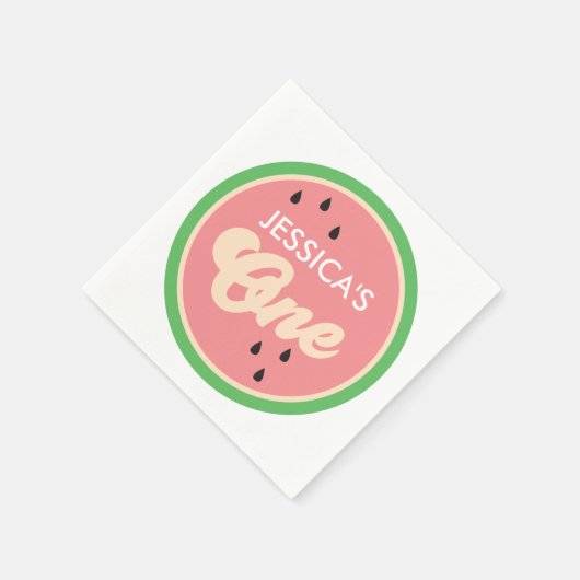 メロンファースト誕生日ナプキンス スタンダードカクテルナプキン (角)