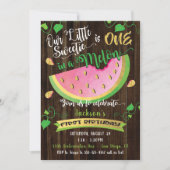 メロンファースト誕生日パーティーの招待状に1つ 招待状 (正面)