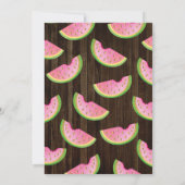 メロンファースト誕生日パーティーの招待状に1つ 招待状 (裏面)