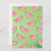メロンファースト誕生日パーティーの招待状に1つ 招待状 (裏面)