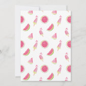 メロンファースト誕生日招待状 招待状 (裏面)