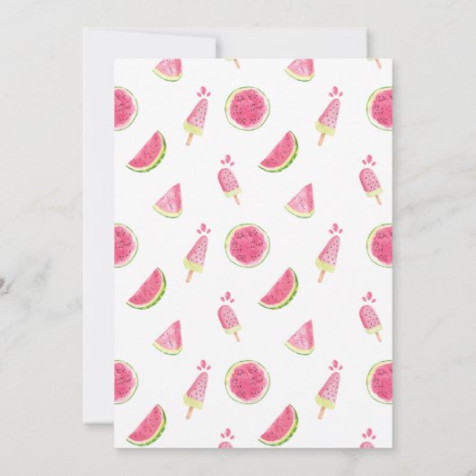 メロンファースト誕生日招待状 招待状 (裏面)