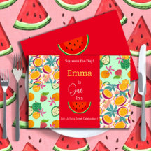 メロンファースト誕生日招待状