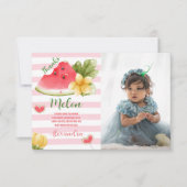 メロンファースト誕生日 サンキューカード (正面)