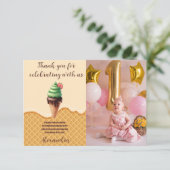 メロンファースト誕生日 サンキューカード (スタンド正面)