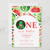 メロンフォトファースト誕生日 招待状 (正面)