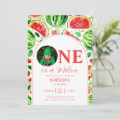 メロンフォトファースト誕生日 招待状 (スタンド正面)