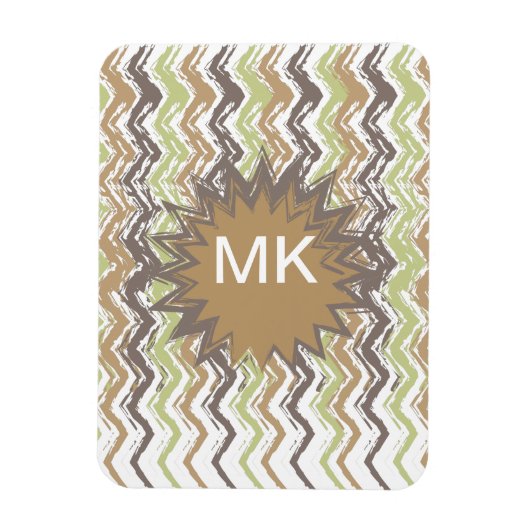 メロンブランディスクライブラブルジグザグパターン マグネット (縦)