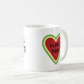 メロンマグカップの1つ：夏のサイプに最適 コーヒーマグカップ (正面右)