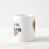 メロンマグカップの1つ：夏のサイプに最適 コーヒーマグカップ (中央)