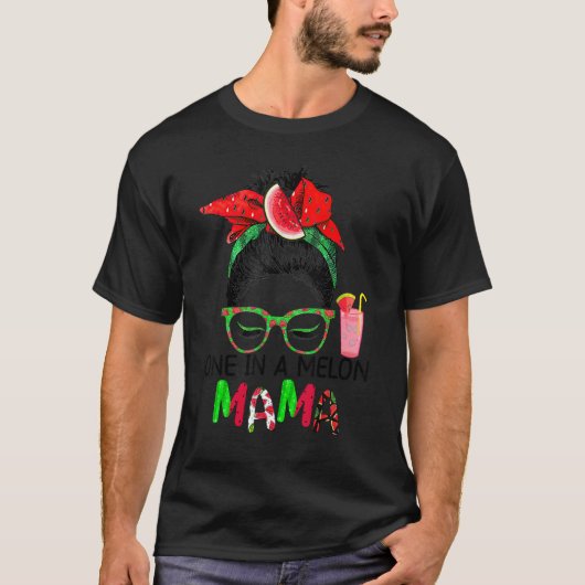 メロンマママスイカにかわいいママ Tシャツ (正面)