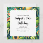 メロンメドレー:ヴィン鮮やかヤードパッチワーク 招待状 (裏面)