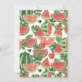 メロンリトルスウィーティ1歳のパーティー 招待状 (裏面)