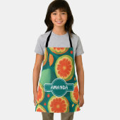 メロンレインボーカラフルパタパーソナライズされたーン エプロン (インサイチュ)