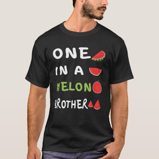 メロン兄弟のスイカおもしろいファミリーマットに1つ Tシャツ (正面)