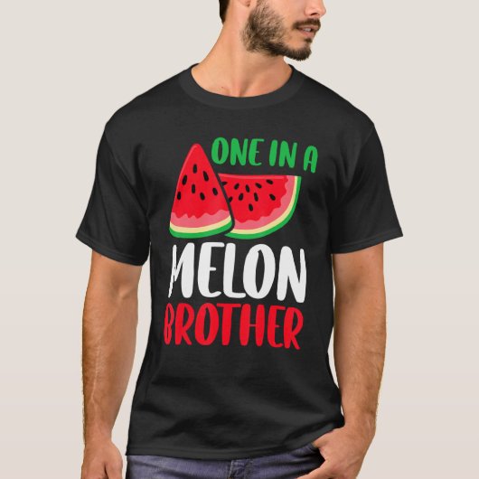 メロン兄弟のスイカの家族のマッチングの1つ Tシャツ (正面)