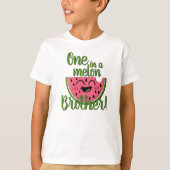 メロン兄弟スイカの一つ第1誕生日 Tシャツ (正面)