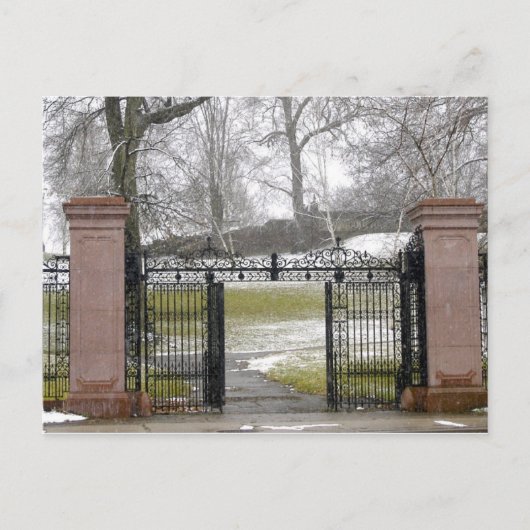 メロン公園、ピッツバーグ、PAへの入口 ポストカード (正面)