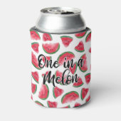 メロン引用文スイカの水彩柄の1つ 缶クーラー (缶裏面)