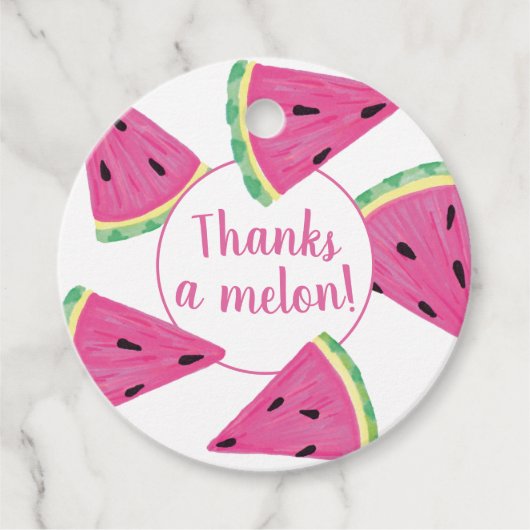 メロン感謝していスイカ フェイバータグ (正面)