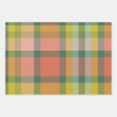 メロン柄の包装紙 フラットシート 3枚セット ラッピングペーパーシート (正面)